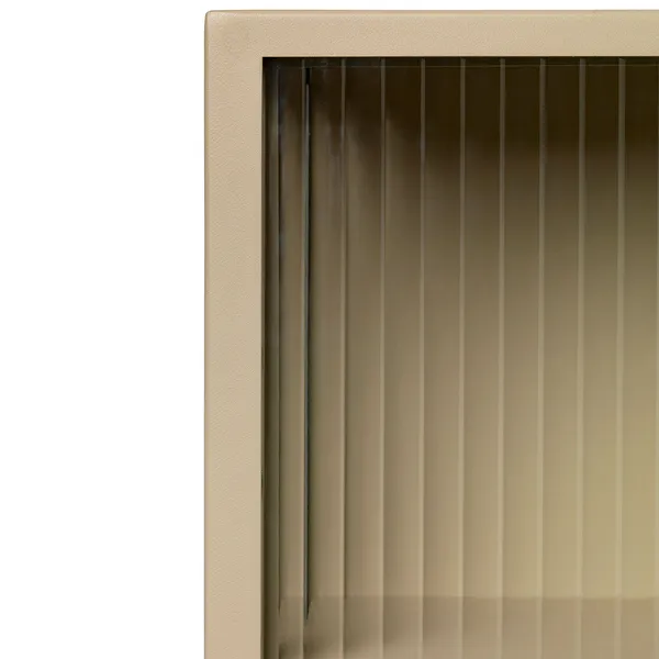 Haze Vægskab Ribbet Glas 35x60 cm Cashmere