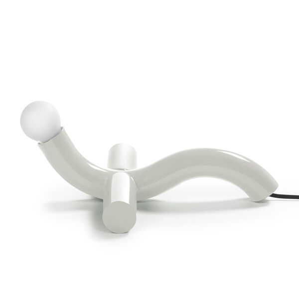 La Due Table Lamp White