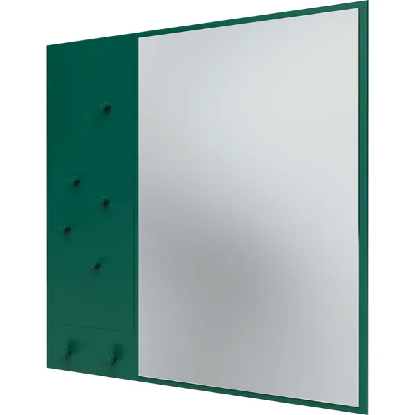 Memo Wall Mirror With Notice Board Pine