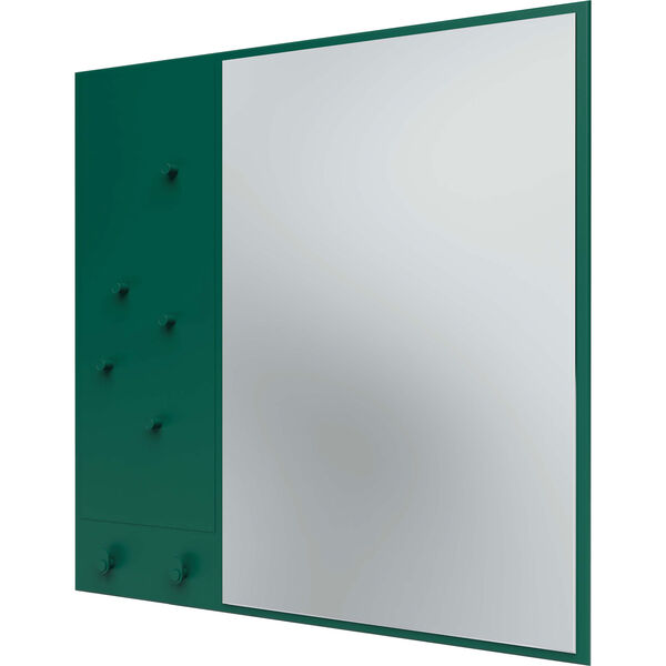 Memo Wall Mirror With Notice Board Pine