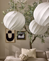 Earth Pendel 50 cm Vit