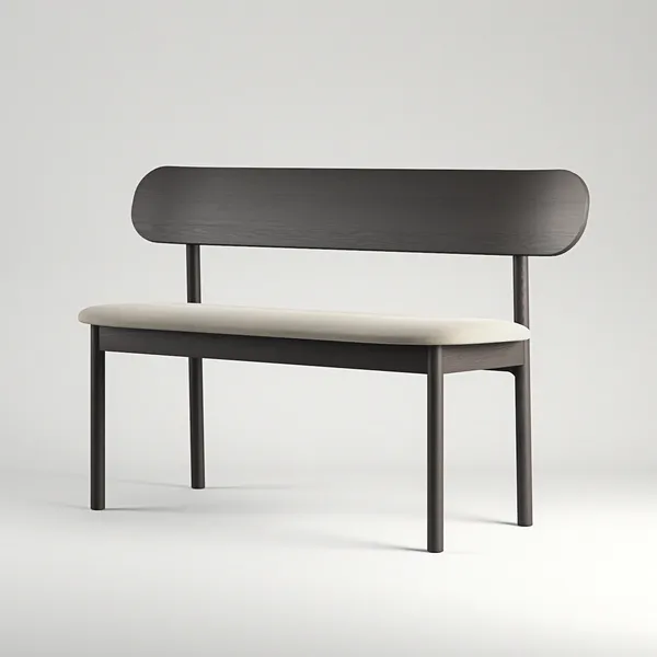 Elephant Bänk Smoked Oak / Beige Velvet