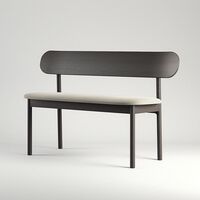 Elephant Bänk Smoked Oak / Beige Velvet