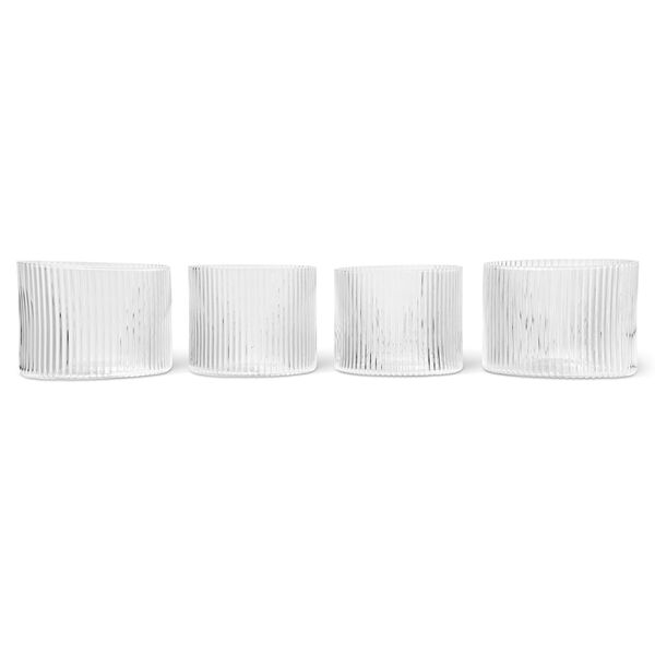 Ripple Glas Low 4-pak Klart