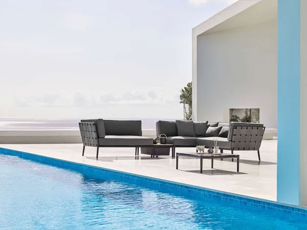 Conic 2 pers. Sofa Venstre Modul Grey AirTouch