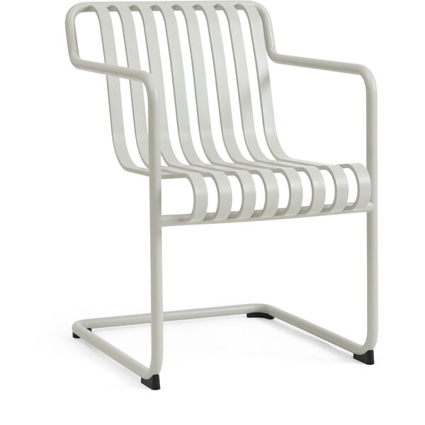 Palissade Cantilever Dining Armchair Sky grey powder coated steel