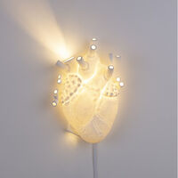 Heart Wall Lamp Porcelain