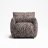 Le Petite Fåtölj Zebra Brun / Vit