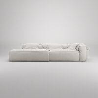 Grand 3-Seter Sofa åpen ende Venstre Moon White