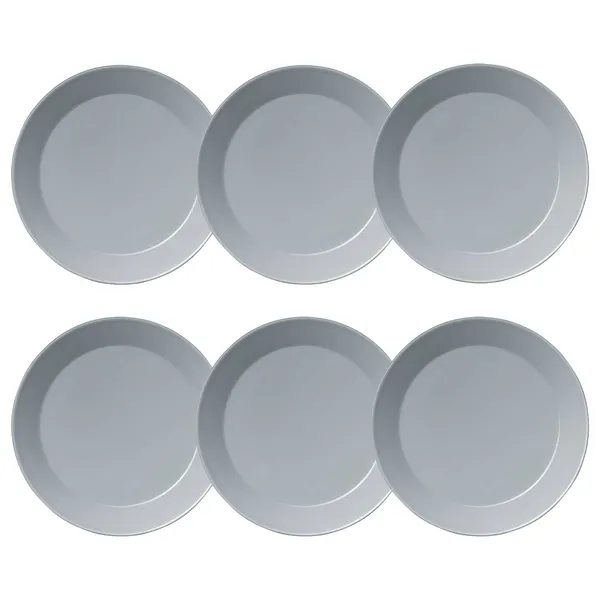 Teema Plate 26 cm Pearl Grey 6 Pcs
