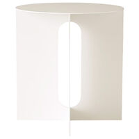 Androgyne Sidebord Ø40 cm Hvidt