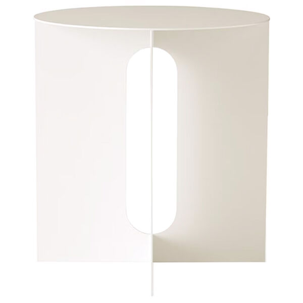 Androgyne Sidebord Ø40 cm Hvidt