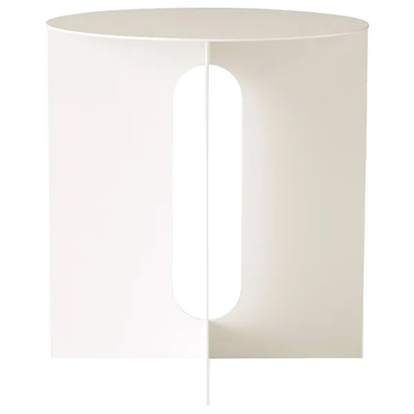 Androgyne Sidebord Ø40 cm Hvidt