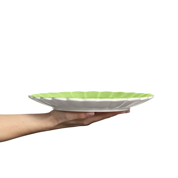 Oyster Tallerken Grøn 28 cm