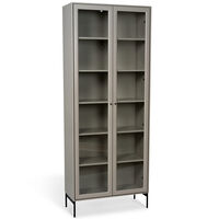Volt Kaappi Lasiovi 190 cm Beige/Musta