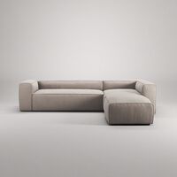 Grand Nelipaikkainen Sohva Divaani Oikea avoin pää Sandshell Beige