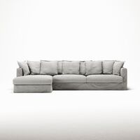 Stopning Til Le Grand Air 3-seter Sofa Lin Divan Venstre Ash Stripe