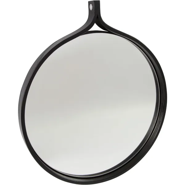 Comma Spejl Ø52 cm Sort