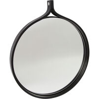 Comma Spejl Ø52 cm Sort