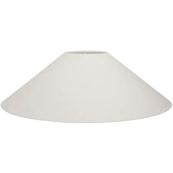 Basic Flat Lampeskærm Hvid 42 cm