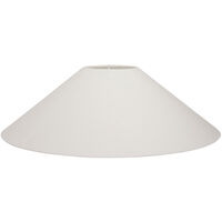 Basic Flat Lampeskærm Hvid 42 cm