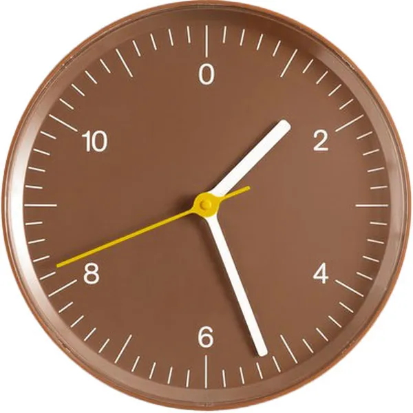 Wall Clock (Recycled) Brown