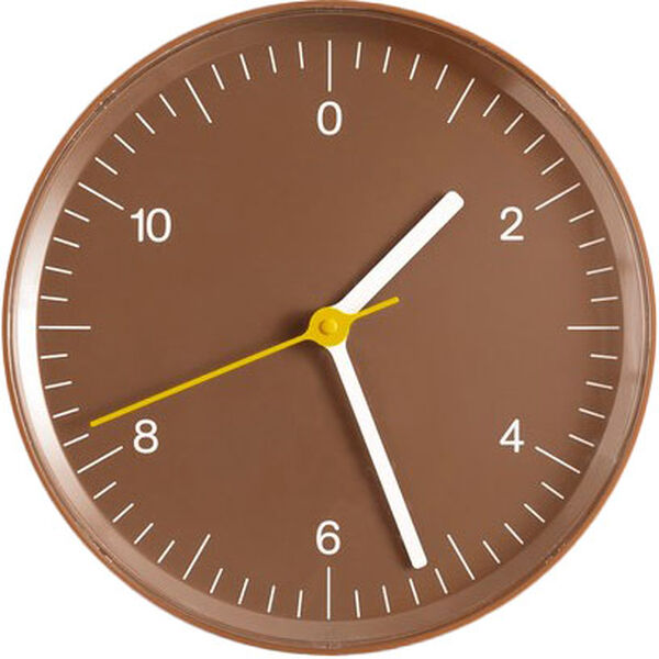 Wall Clock (Recycled) Brown