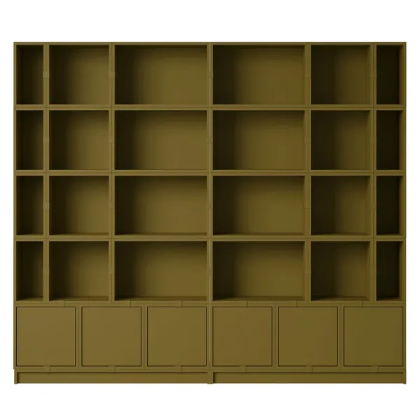 Stacked Configuration 1 Bokhylle Mørkegrønn