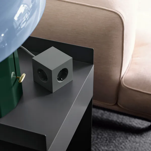Square 1 Forlængerledning med USB-C / Magnet 18 m Egegrøn