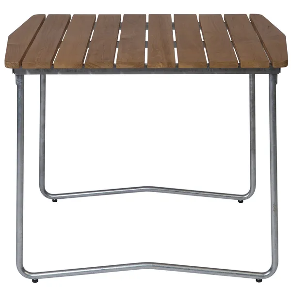 B31 Bord 84x92 cm Ubehandlet Eik / Varmgalvanisert Stål