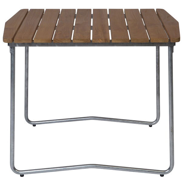B31 Bord 84x92 cm Ubehandlet Eik / Varmgalvanisert Stål