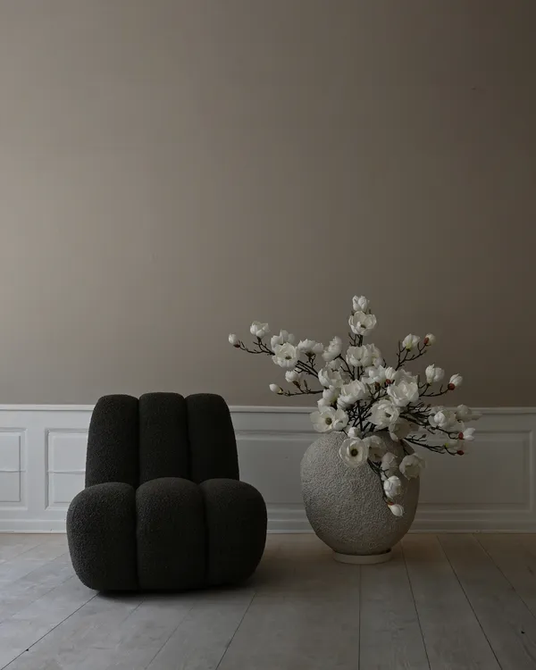 Toe Nojatuoli Silmukkanukkakangas Deep Taupe