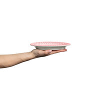 Bubbles Oval Tallerken 20 cm Lys Rosa