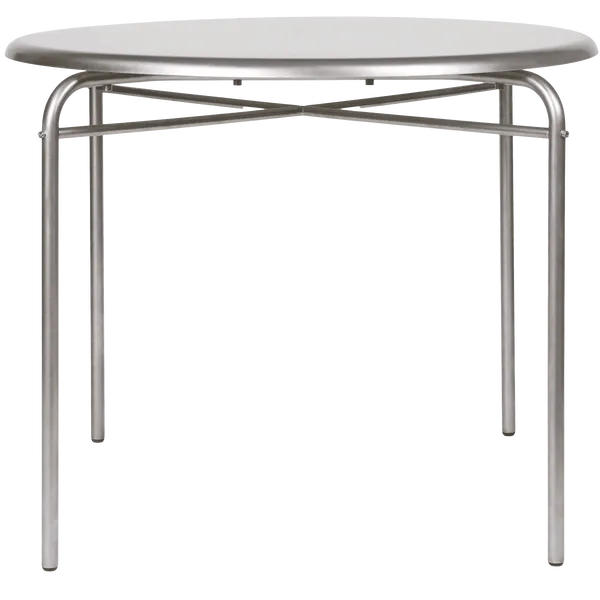 Petit Rond Bord Rustfrit Stål Ø90 cm