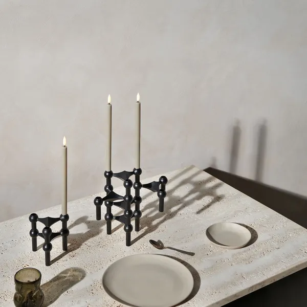 Taper Candles By Uyuni Led-Ljus 2-pack Vit