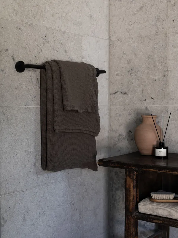 Nella waffle Håndklæde 70X140 cm Taupe