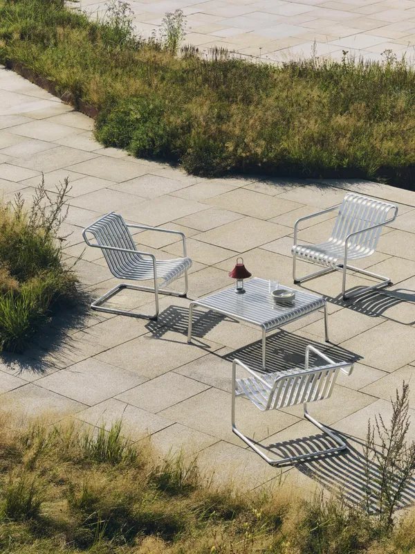 Palissade Cantilever Lounge Chair Low Hot galvanised steel