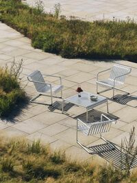 Palissade Cantilever Lounge Chair Low Hot galvanised steel