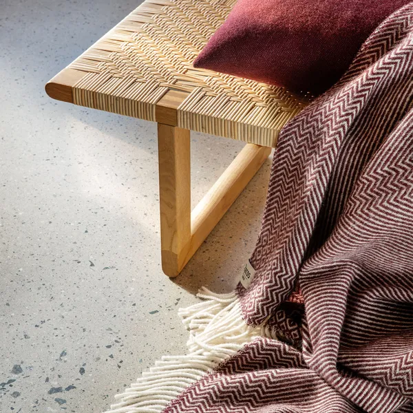 Kattefot Pledd 150x220 cm Burgundy