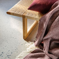 Kattefot Pledd 150x220 cm Burgundy