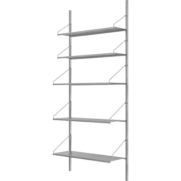 Library Hylly 185x80 cm Ruostumaton Teräs