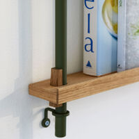 Magazine Hylle 123x162 cm Oak/Grønn