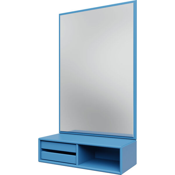 Glance Veggspeil Med Hylle Azure