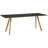CPH 30 2.0 Bord 90x200 cm Vattenbaserad Lackad Ek / Grön