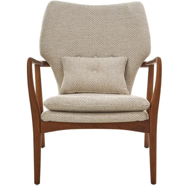Chair Peggy Fabric Rough Ecru