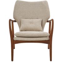 Chair Peggy Fabric Rough Ecru