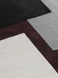 145 Rug Bamboo / Wool 200x300 cm Light Grey