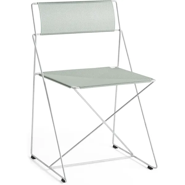 X-Line Stol Varmgalvaniseret Stål / Pulverbelagt Pale Linden