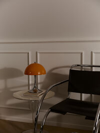 Panthella 250 Bordlampe Bærbar Original Opal Orange