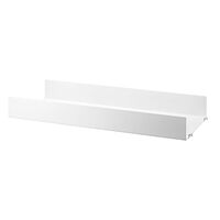 String Hylle med Høy Kant Metall 20x58 cm Beige